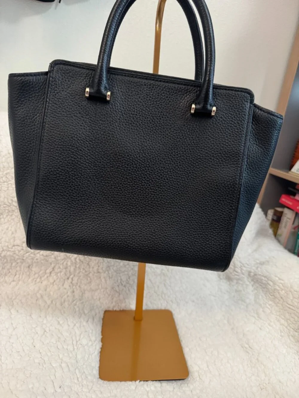 Kate Spade Chester Street Small Allyn Black Leather Satchel Crossbody Bag